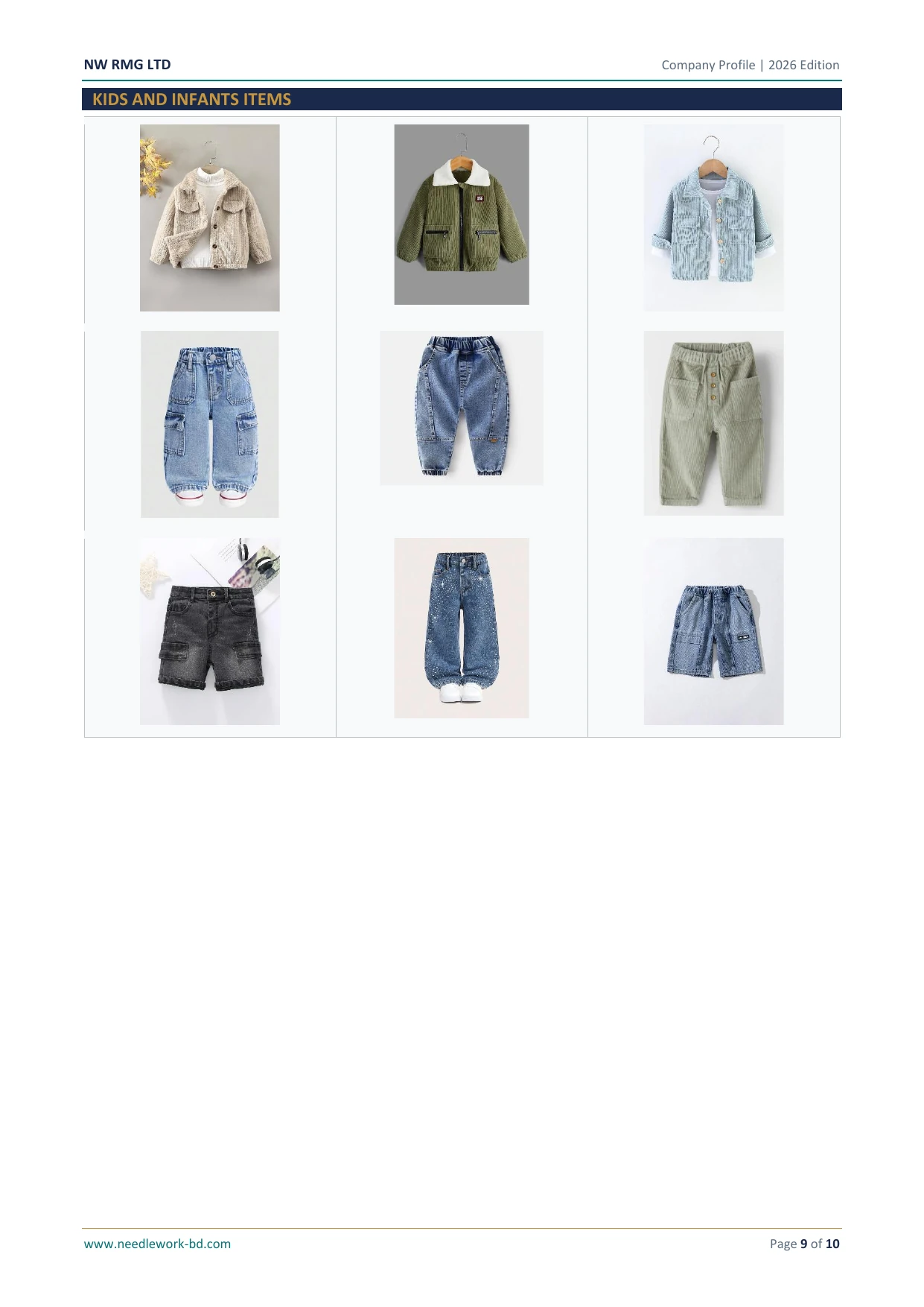 Company Profile - Collections & Products