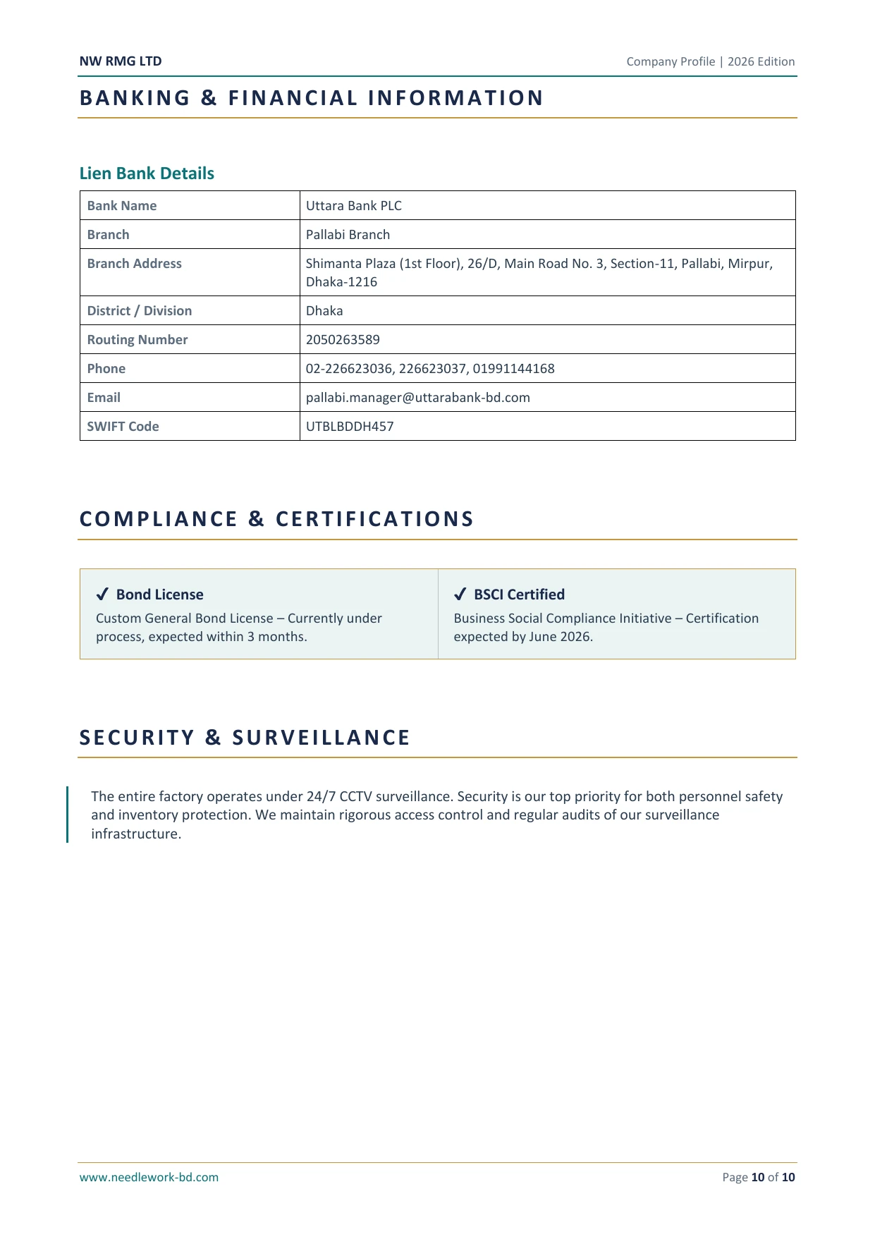 Company Profile - Global Buyers & Contact